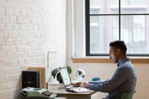 employee at work desk