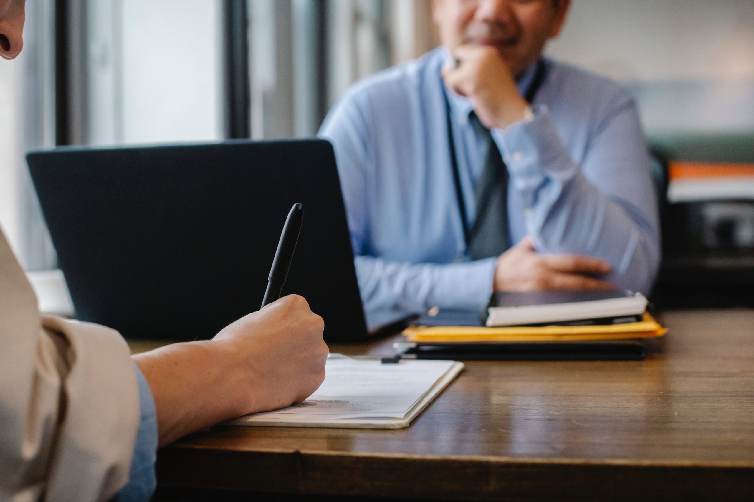 woman interviewing for job